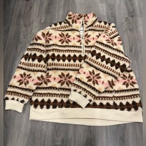 Aerie fleece quarter zip